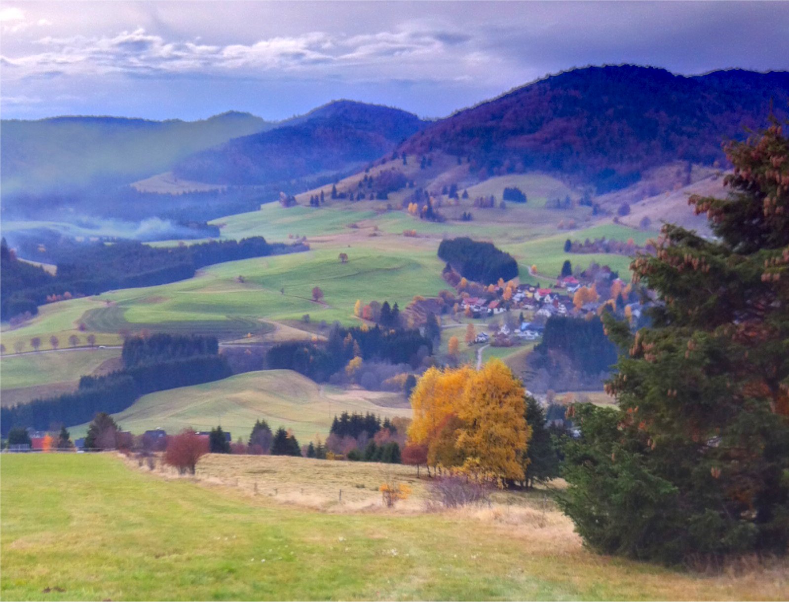 das schöne Bernauer Hochtal im Herbst