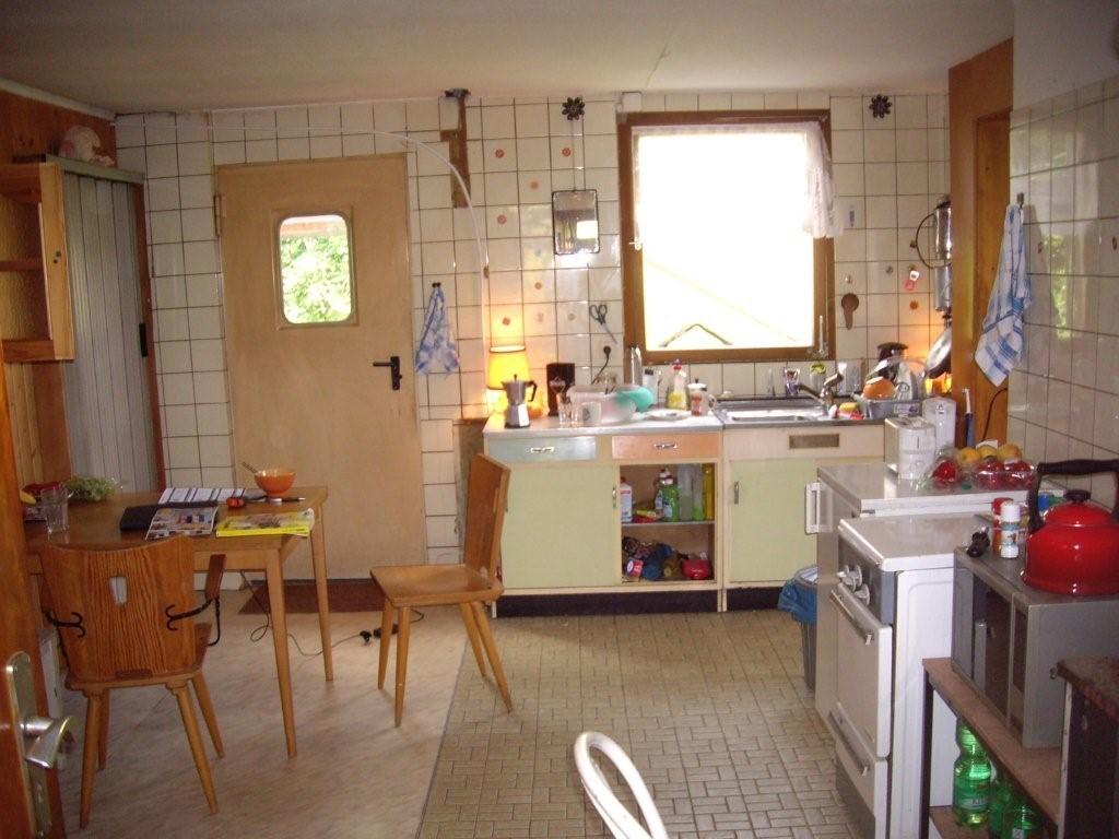 Blick in die Küche nachdem wir das Haus übernommen hatten